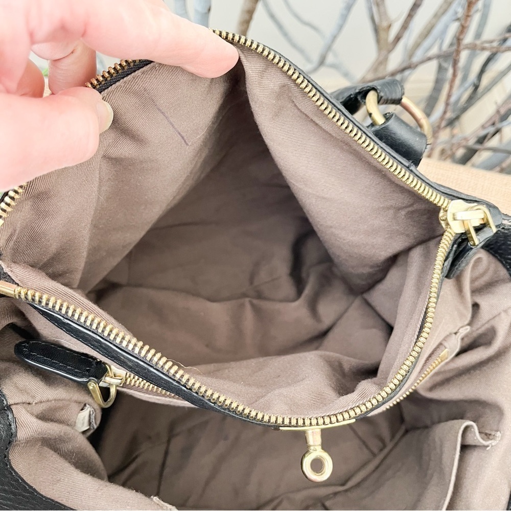 J. Crew Black Leather Satchel - Picture 12 of 15